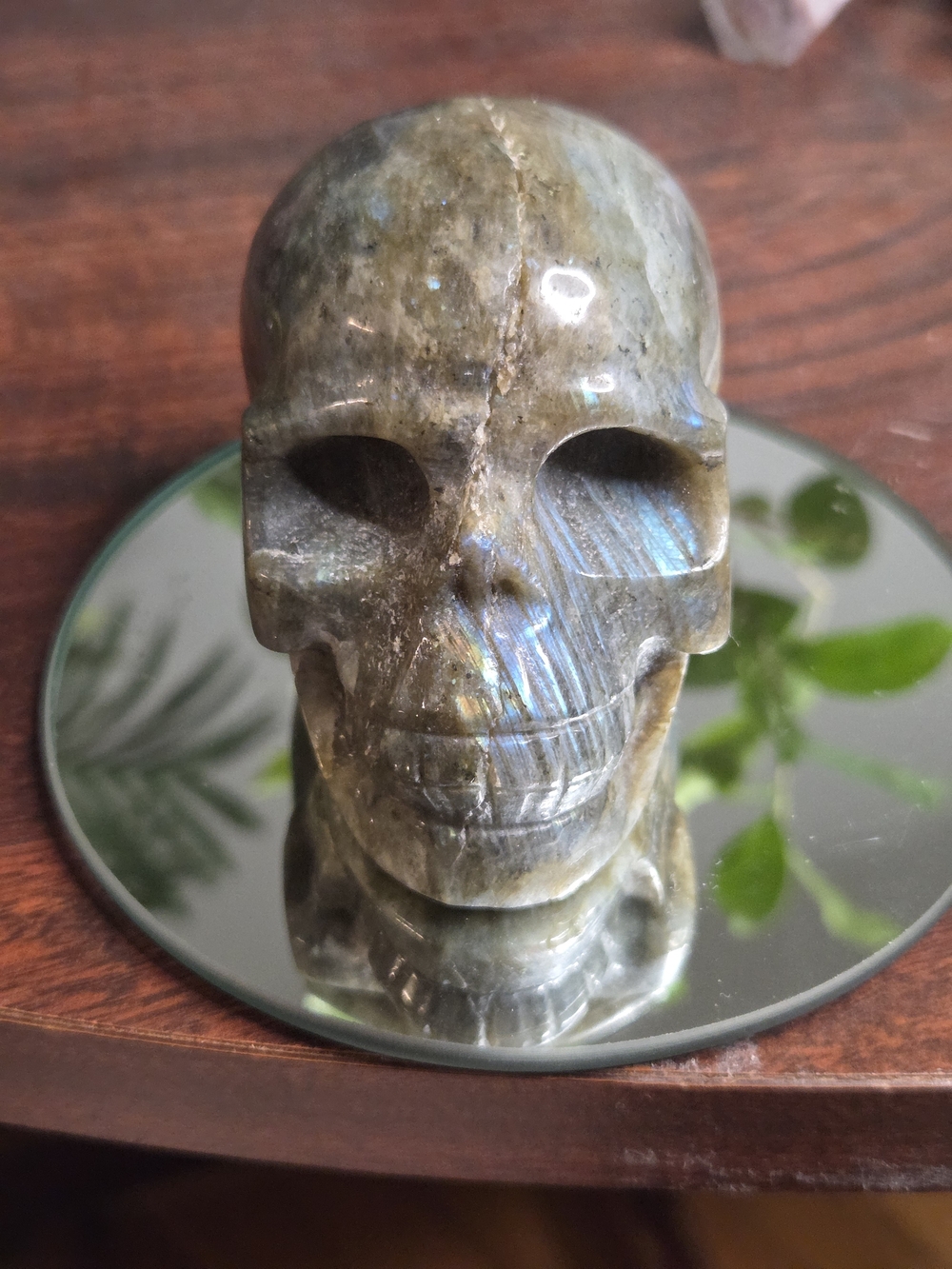 Labradorite Carved Skull
